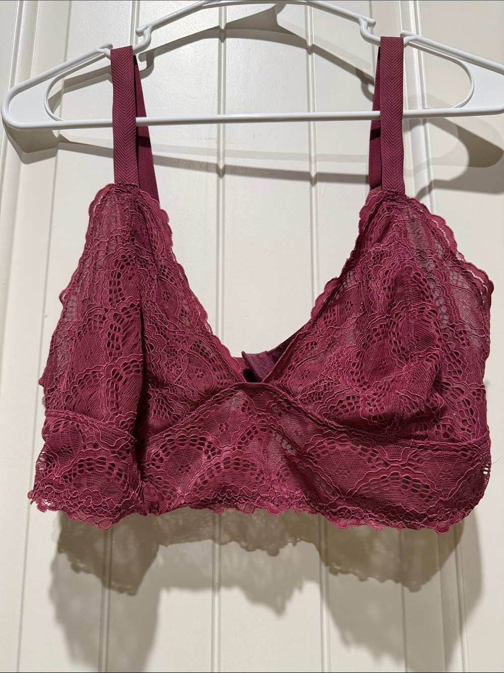 Lace Bralette - Wine Pink by Free People XL